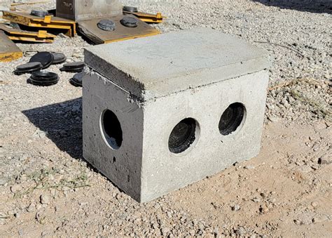 roots in septic distribution box|concrete distribution box near me.